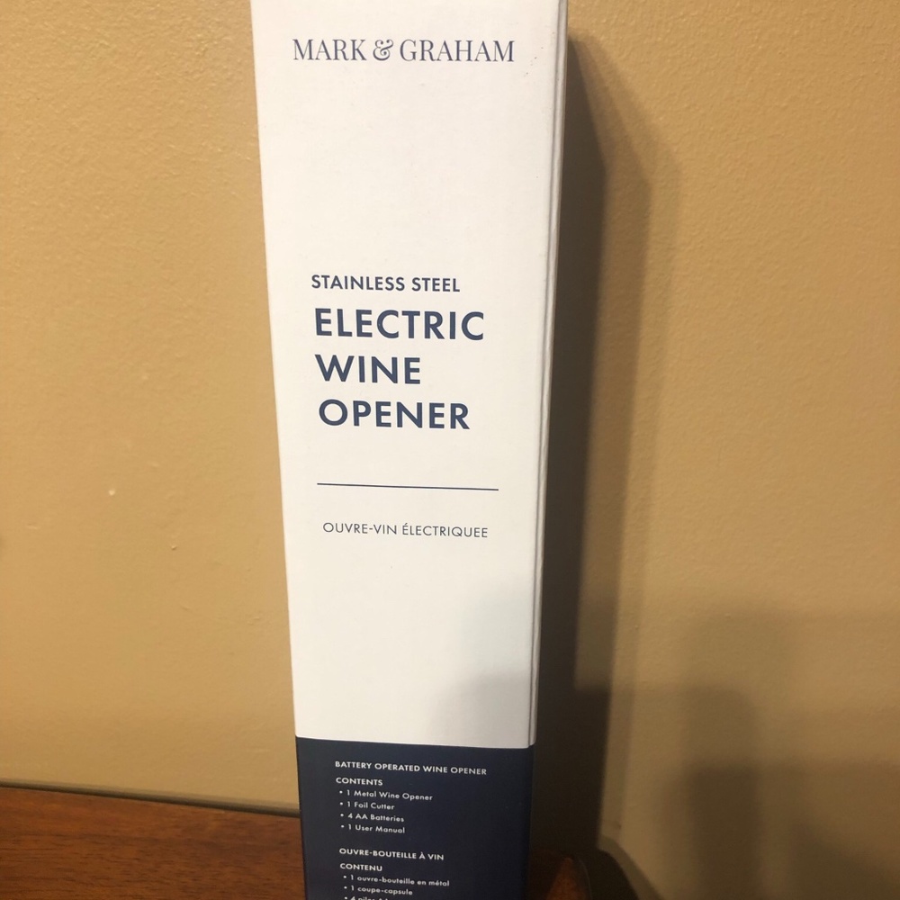 Mark & Graham Electric Wine Opener New and never opened